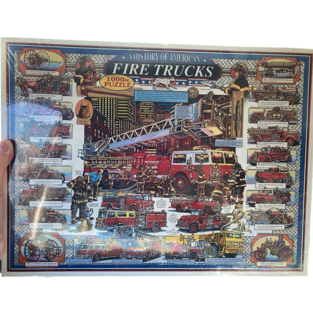 White Mountain Puzzles 
A History Of American Fire Trucks New Still Sealed!